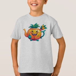 Der glückliche und wohlhabende Ananas-Teekessel T-Shirt
