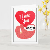 Der glückliche Valentinstag | I Liebe Sie Niedlich Karte (Gelbe Blume)