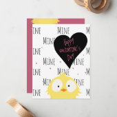 Der glückliche Valentinstag | Ihr Eierkeller! | Mitteilungskarte (Vorderseite/Rückseite Beispiel)