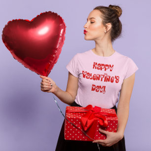 Der glückliche Valentinstag mit den Herzen der Fra T-Shirt