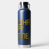 Der glückliche Valentinstag rät, was. Trinkflasche (Rückseite)