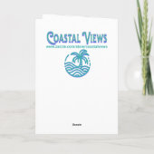 Der glückliche Valentinstag | Romantische Küste Karte (Rückseite)