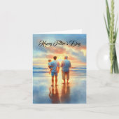 Der glückliche Vater, Vater, Sohn, Großvater Karte (Vorderseite)