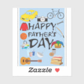 Der glückliche Vatertag Aufkleber (Blatt)