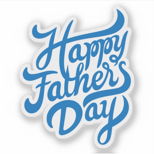Der glückliche Vatertag Aufkleber (Vorderseite)