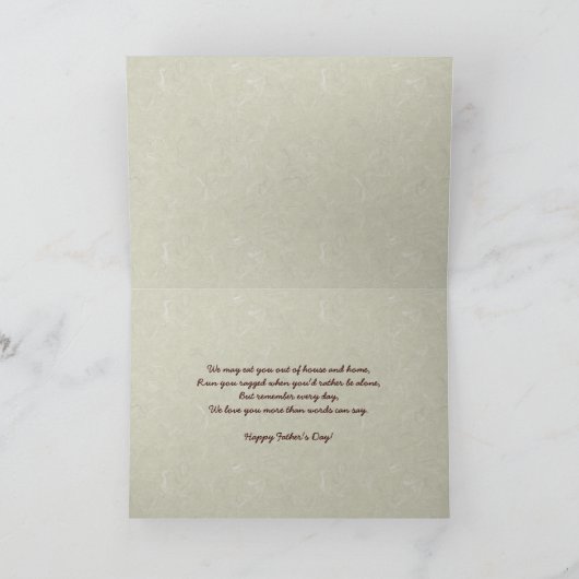 Der glückliche Vatertag - Baby Groundhogs Karte (Innenseite)