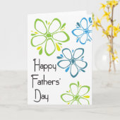 Der glückliche Vatertag - Blumen Karte (Gelbe Blume)