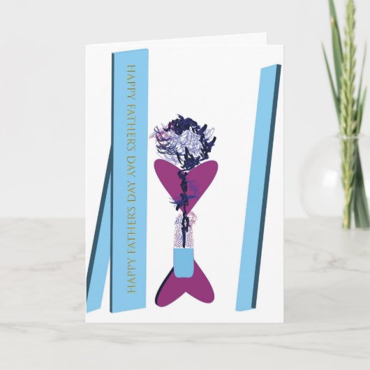Der glückliche Vatertag Dankeskarte (Vorderseite)