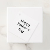 Der glückliche Vatertag Einfach Schwarz-weiß Geschenkanhänger (Beispiel)