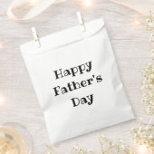 Der glückliche Vatertag Einfach Schwarz-weiß Geschenktütchen (Ausgeschnitten)
