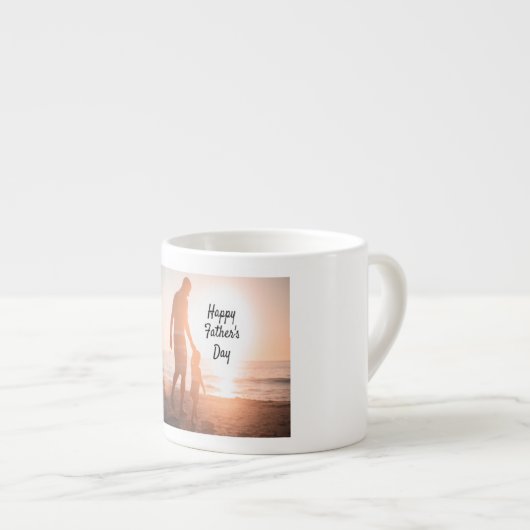 Der glückliche Vatertag Espressotasse (Vorderseite Rechts)