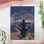 Der glückliche Vatertag Feiertagskarte