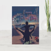 Der glückliche Vatertag Feiertagskarte (Vorderseite)