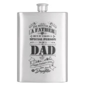 Der glückliche Vatertag Flachmann (Vorderseite)