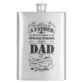 Der glückliche Vatertag Flachmann