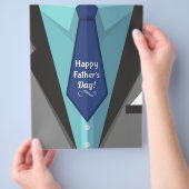 Der glückliche Vatertag Flyer (Hand)