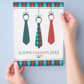 Der glückliche Vatertag Flyer (Hand)