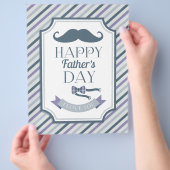 Der glückliche Vatertag Flyer (Hand)