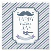 Der glückliche Vatertag Fotodruck (Vorne)