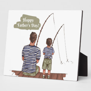 Der glückliche Vatertag Fotoplatte