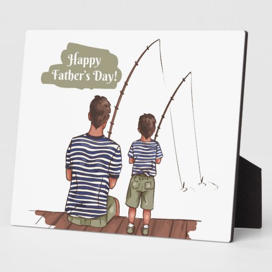 Der glückliche Vatertag Fotoplatte (Seite)