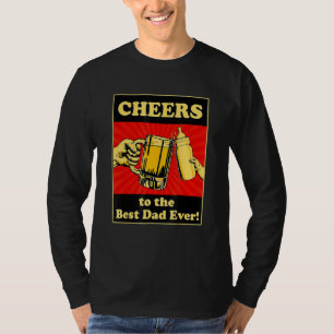 Der glückliche Vatertag freut sich auf den besten  T-Shirt