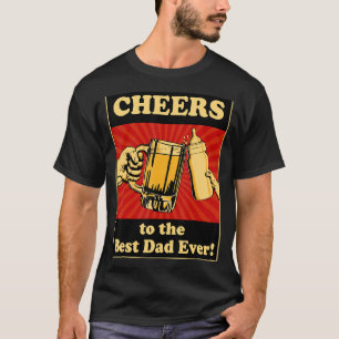 Der glückliche Vatertag freut sich auf den besten T-Shirt
