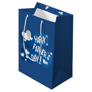 Der glückliche Vatertag - Geschenk-Taschen-Medium Mittlere Geschenktüte