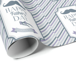 Der glückliche Vatertag Geschenkpapier