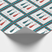 Der glückliche Vatertag Geschenkpapier (Ecke)