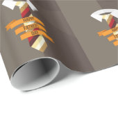 Der glückliche Vatertag Geschenkpapier (Rolleneckpunkt)