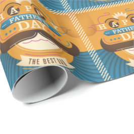 Der glückliche Vatertag Geschenkpapier