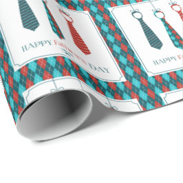 Der glückliche Vatertag Geschenkpapier