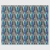 Der glückliche Vatertag Geschenkpapier (Flach)