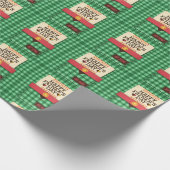 Der glückliche Vatertag Geschenkpapier (Ecke)