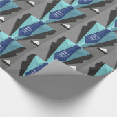 Der glückliche Vatertag Geschenkpapier (Ecke)