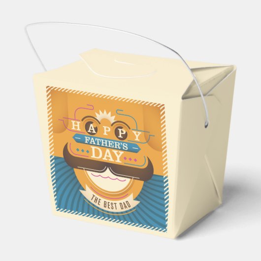 Der glückliche Vatertag Geschenkschachtel (Rückseite)