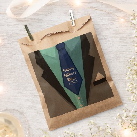 Der glückliche Vatertag Geschenktütchen (Ausgeschnitten)