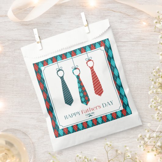 Der glückliche Vatertag Geschenktütchen (Ausgeschnitten)