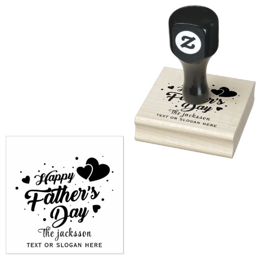 Der glückliche Vatertag Gummistempel (Stempel)