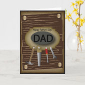 Der glückliche Vatertag | Handyman Karte (Gelbe Blume)