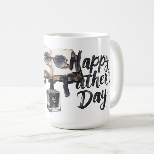 Der glückliche Vatertag Kaffeetasse (VorderseiteRechts)