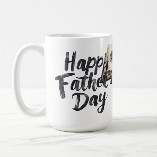 Der glückliche Vatertag Kaffeetasse (Links)