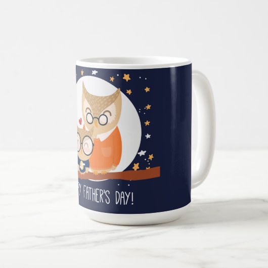 Der glückliche Vatertag Kaffeetasse (VorderseiteRechts)