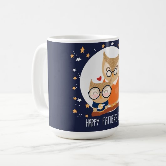 Der glückliche Vatertag Kaffeetasse (Vorderseite Links)