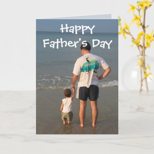 Der glückliche Vatertag Karte (Gelbe Blume)