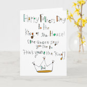 Der glückliche Vatertag Karte (Gelbe Blume)