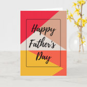 Der glückliche Vatertag Karte (Gelbe Blume)