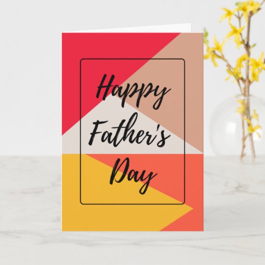 Der glückliche Vatertag Karte (Gelbe Blume)