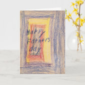 Der glückliche Vatertag Karte (Gelbe Blume)